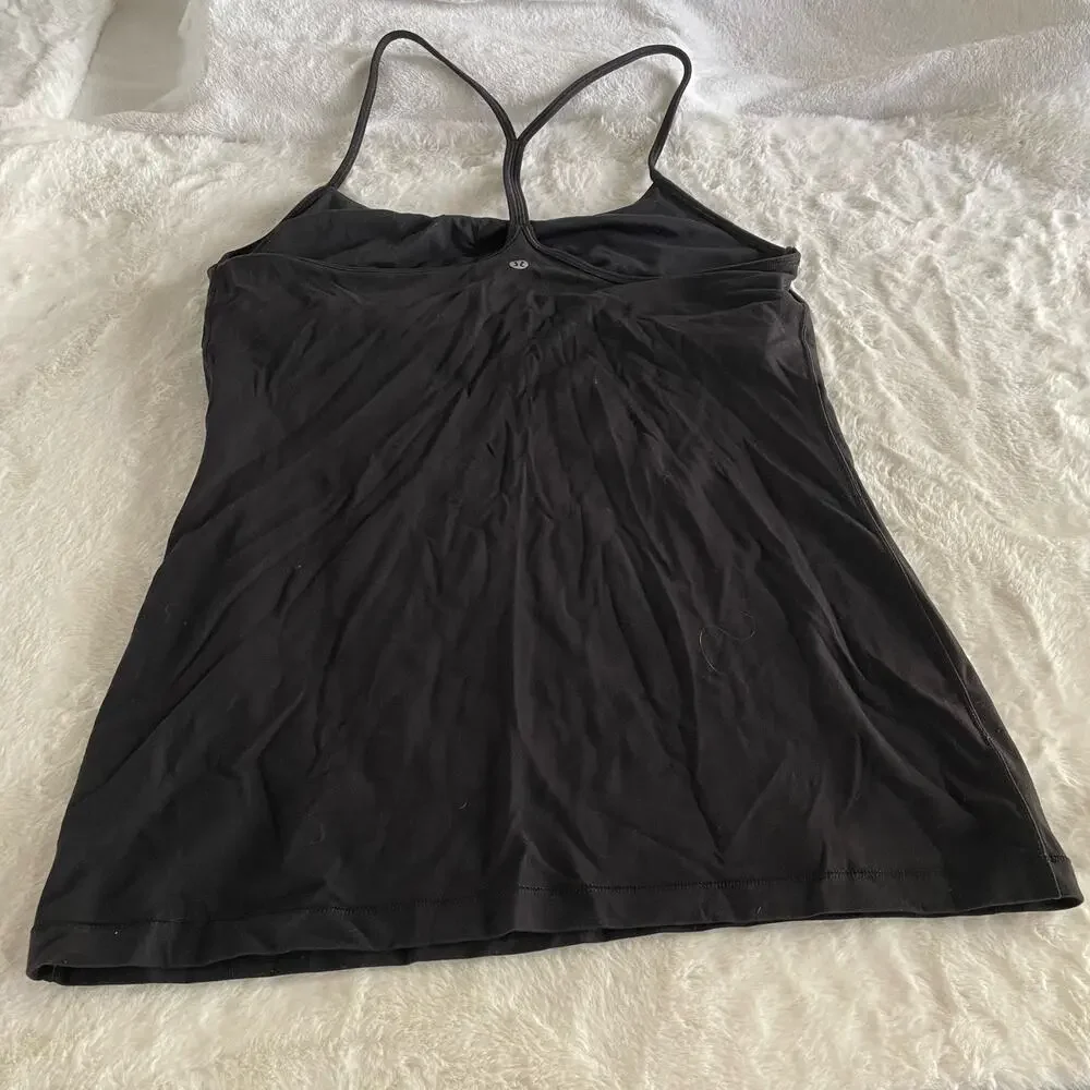 Lululemon black Racerback t-back Tank Top size 12
